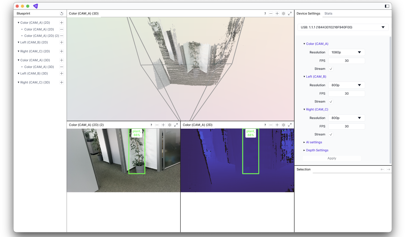 DepthAI Viewer demo